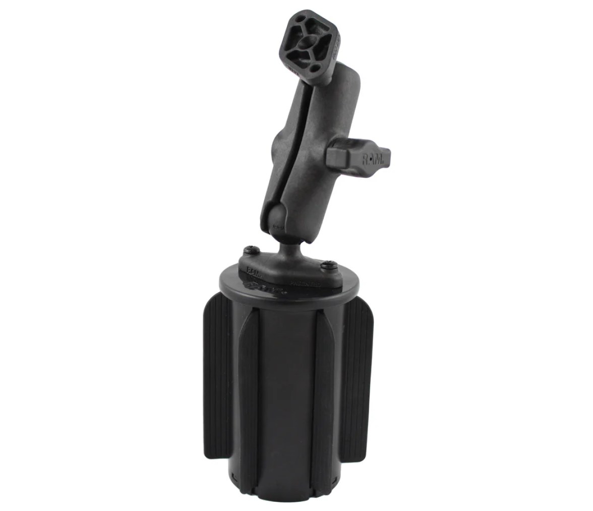 Base universal para portavasos RAM-A-CAN II con montaje de doble bola ensamblado