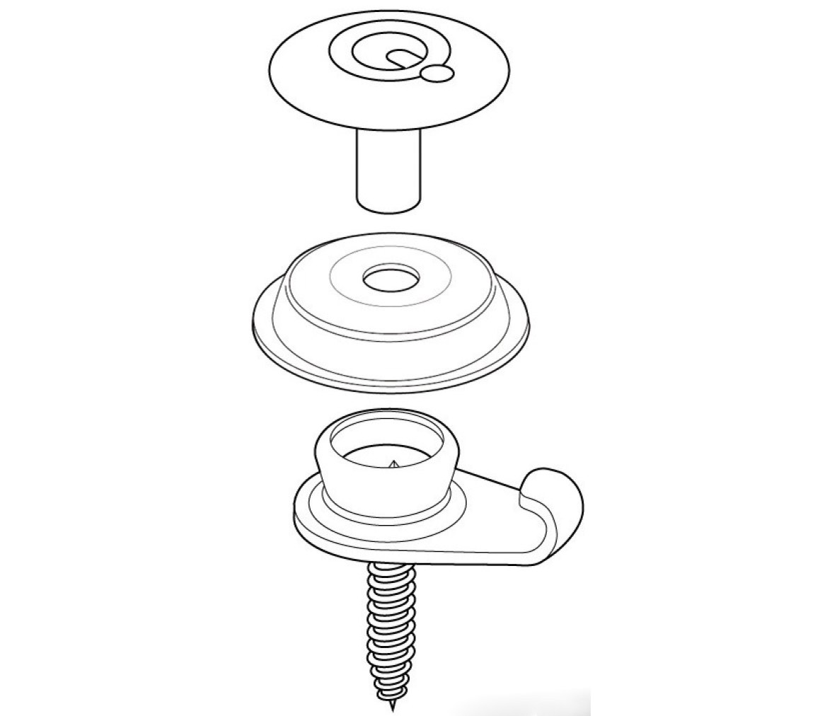 QSNAP Bases para Broche - Pack 10