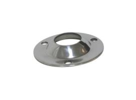 Base Redonda Inox para Escalera 22 mm