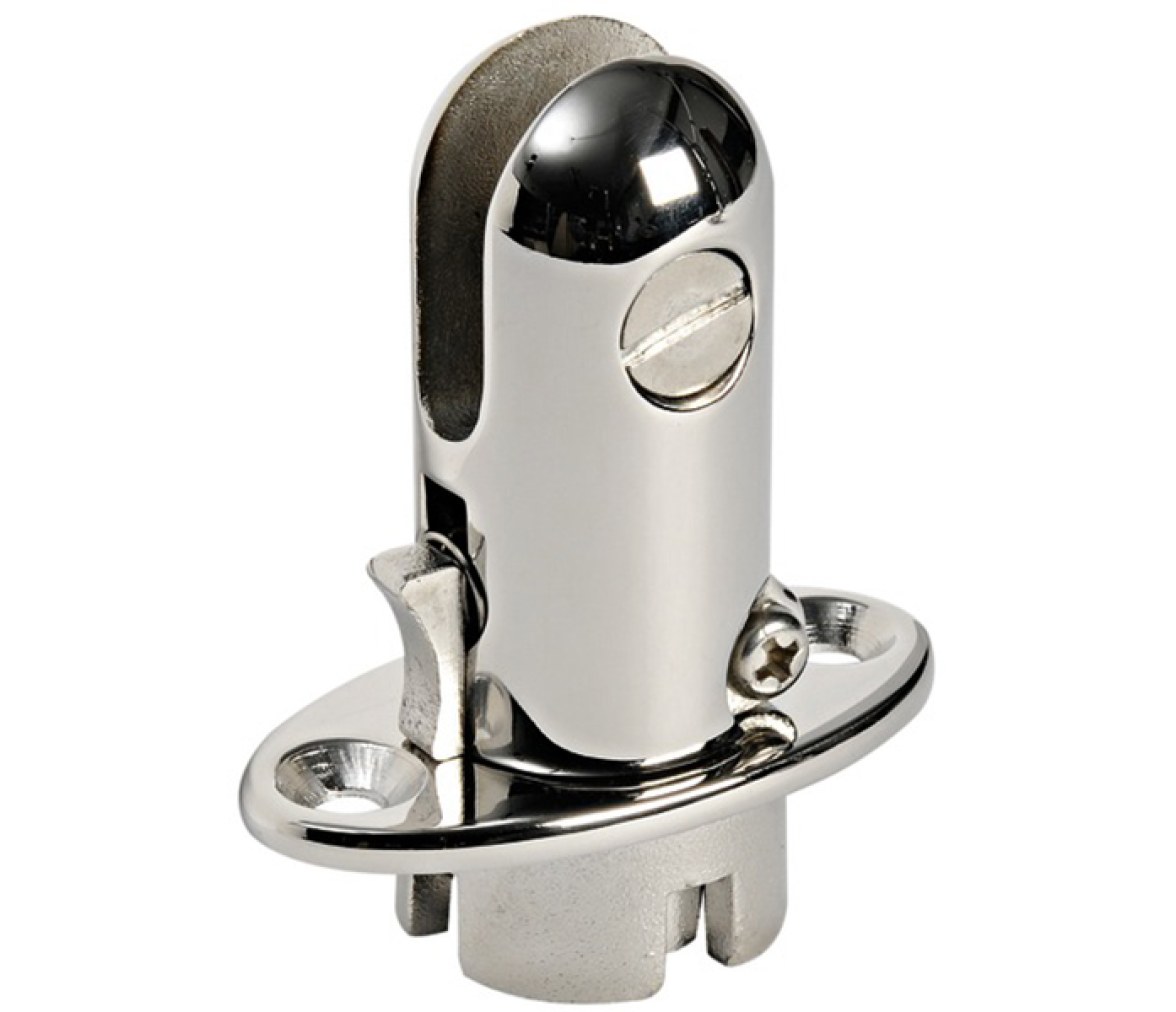 Base Soporte para Toldo Bimini Acero Inox 90x40 mm Empotrable