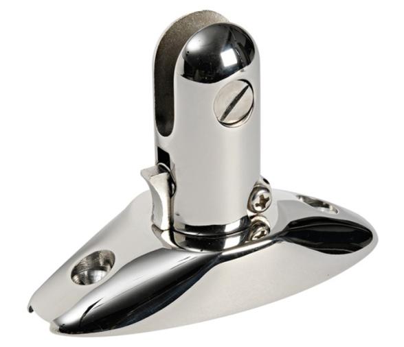 Base Soporte para Toldo Bimini Acero Inox 90x40 mm Externo