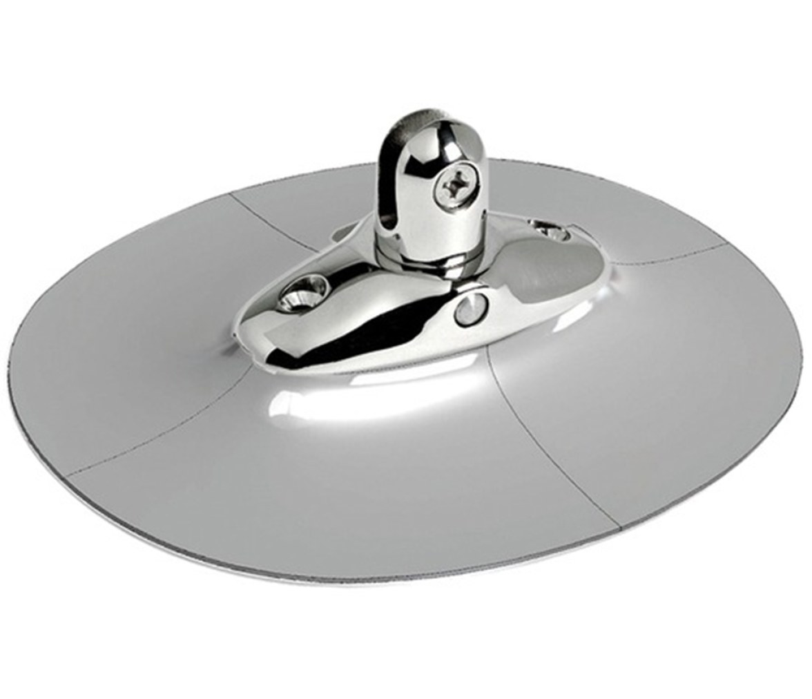 Base Soporte para Toldo Bimini Acero Inox con Soporte EPDM