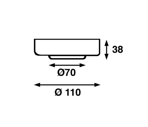 Batsystem SUN,  Luz LED Superficie Blanco