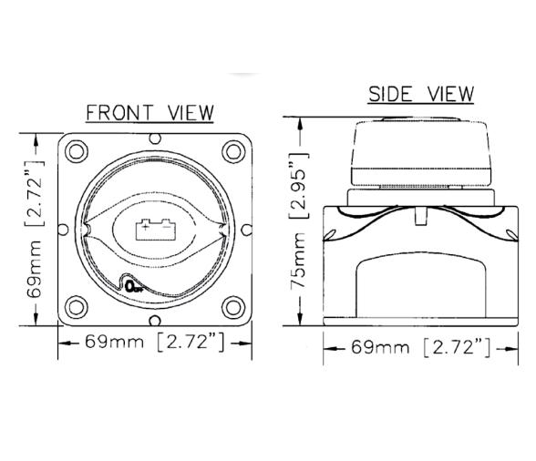 BEP 701 Desconectador baterías, 275A