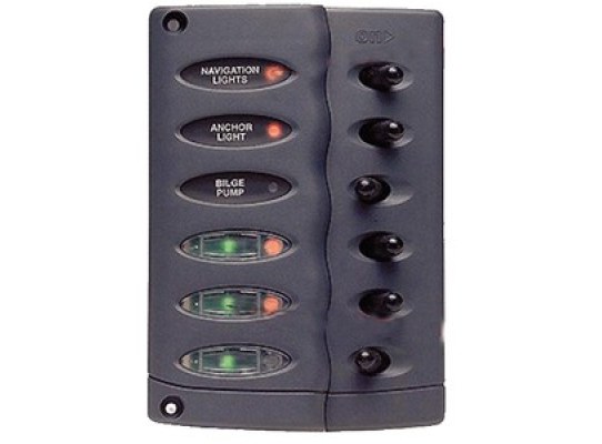 Bep Panel de Interruptores Spray Proof ( 6 interruptores )