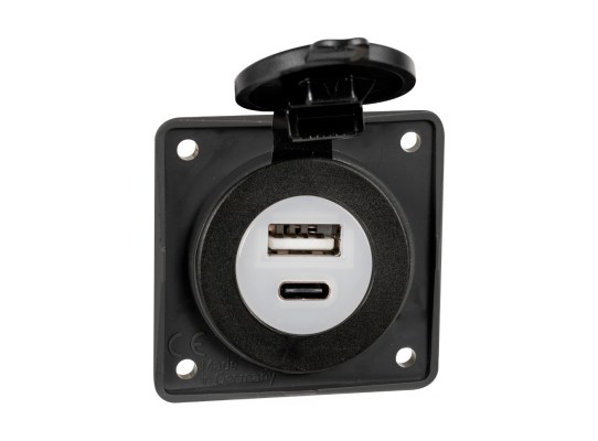Berker Enchufe Doble USB Tipo-A + Tipo-C
