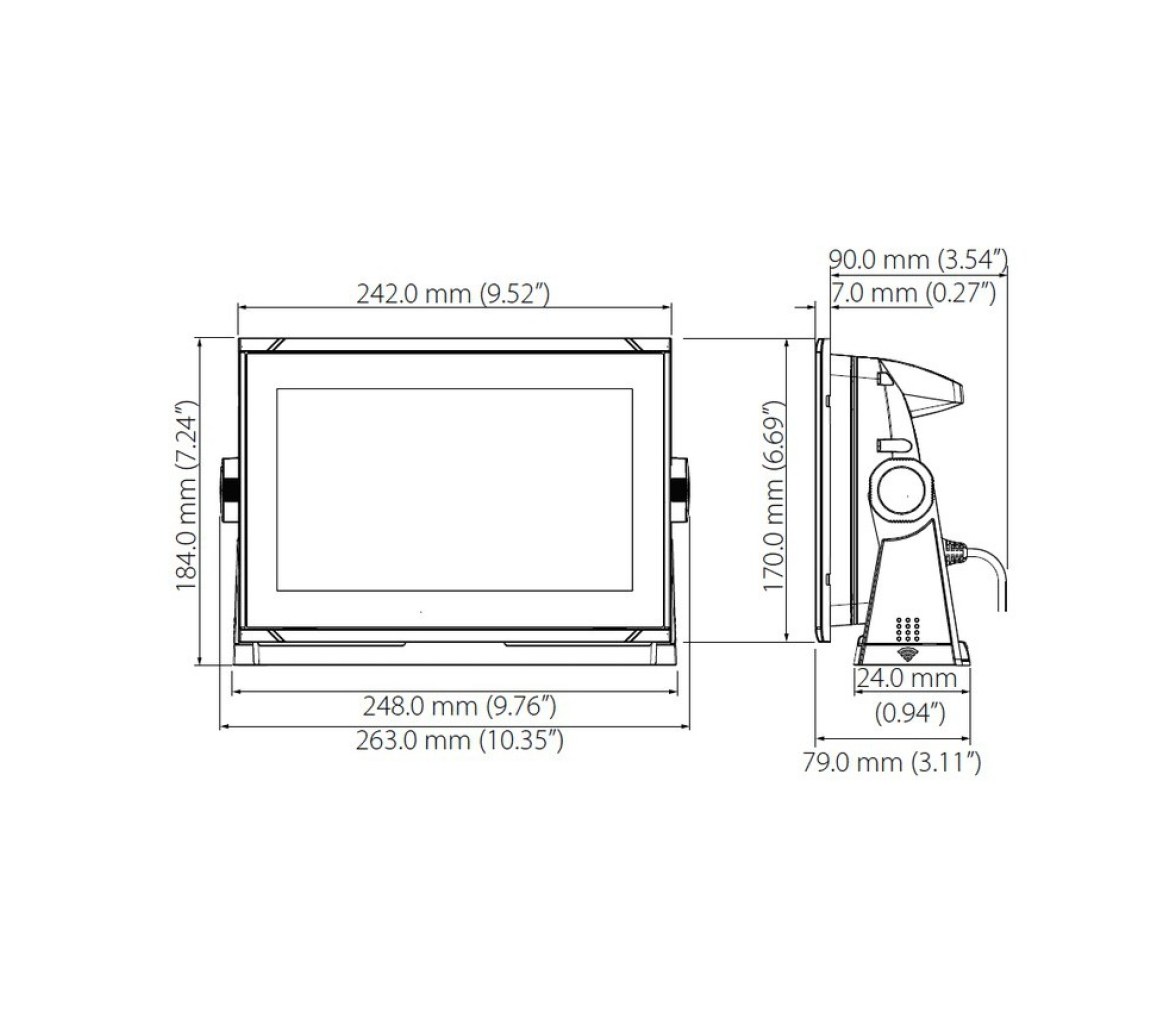 B&G Vulcan 9 FS con Sonda (Sin Transductor)