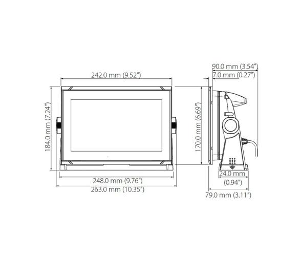 B&G Vulcan 9 FS con Sonda (Sin Transductor)