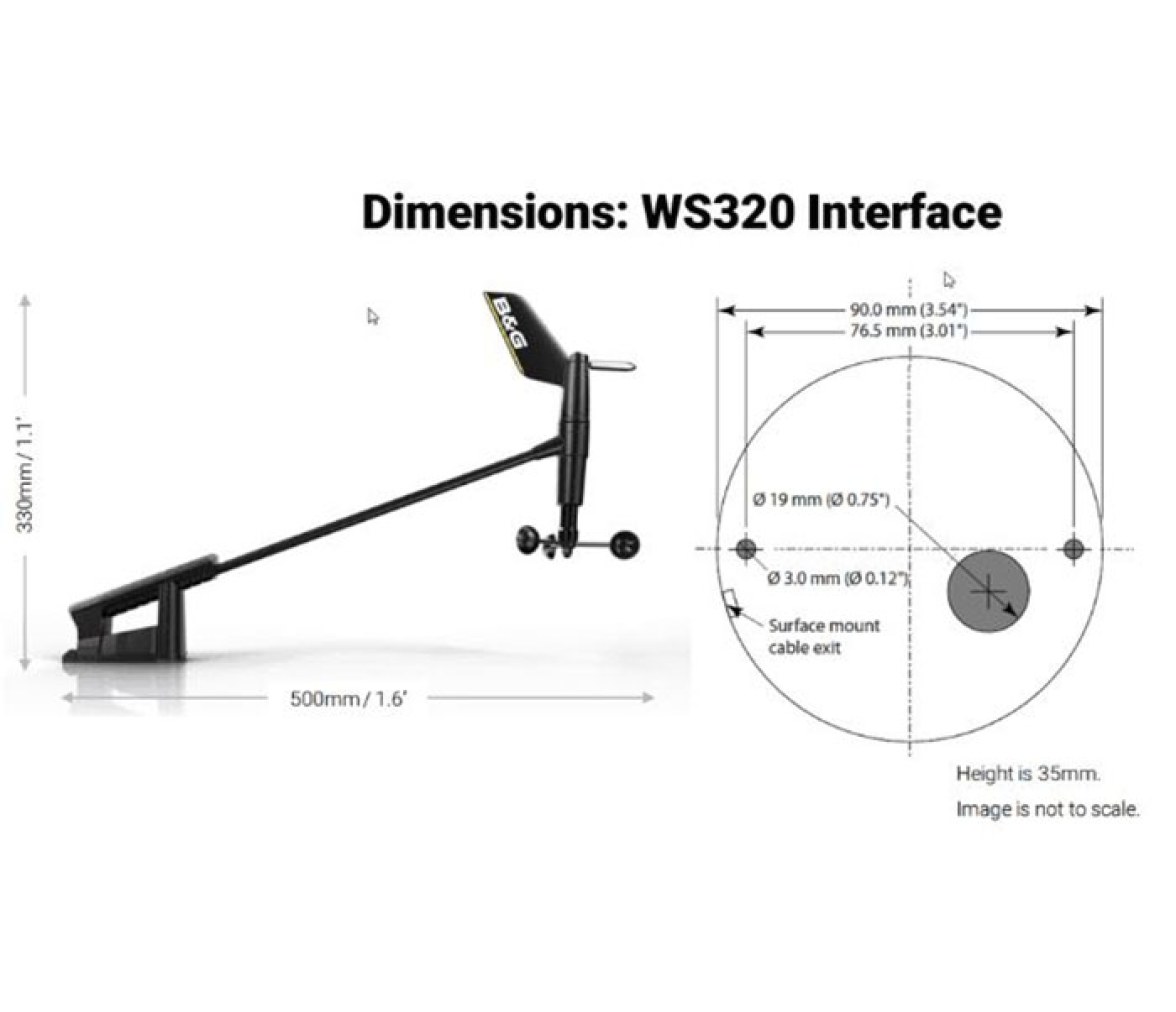 B&G Pack Sensor de Viento Inalambrico WS320