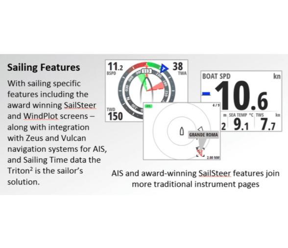 B&G Triton2 Viento Velocidad y Profundidad Inalambrico
