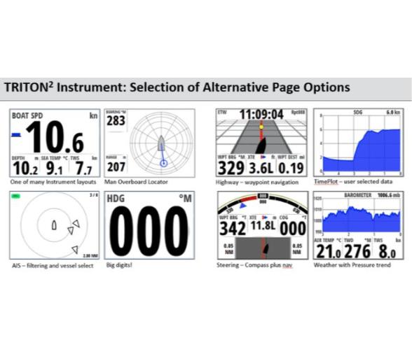 B&G Triton2 Viento Velocidad y Profundidad Inalambrico