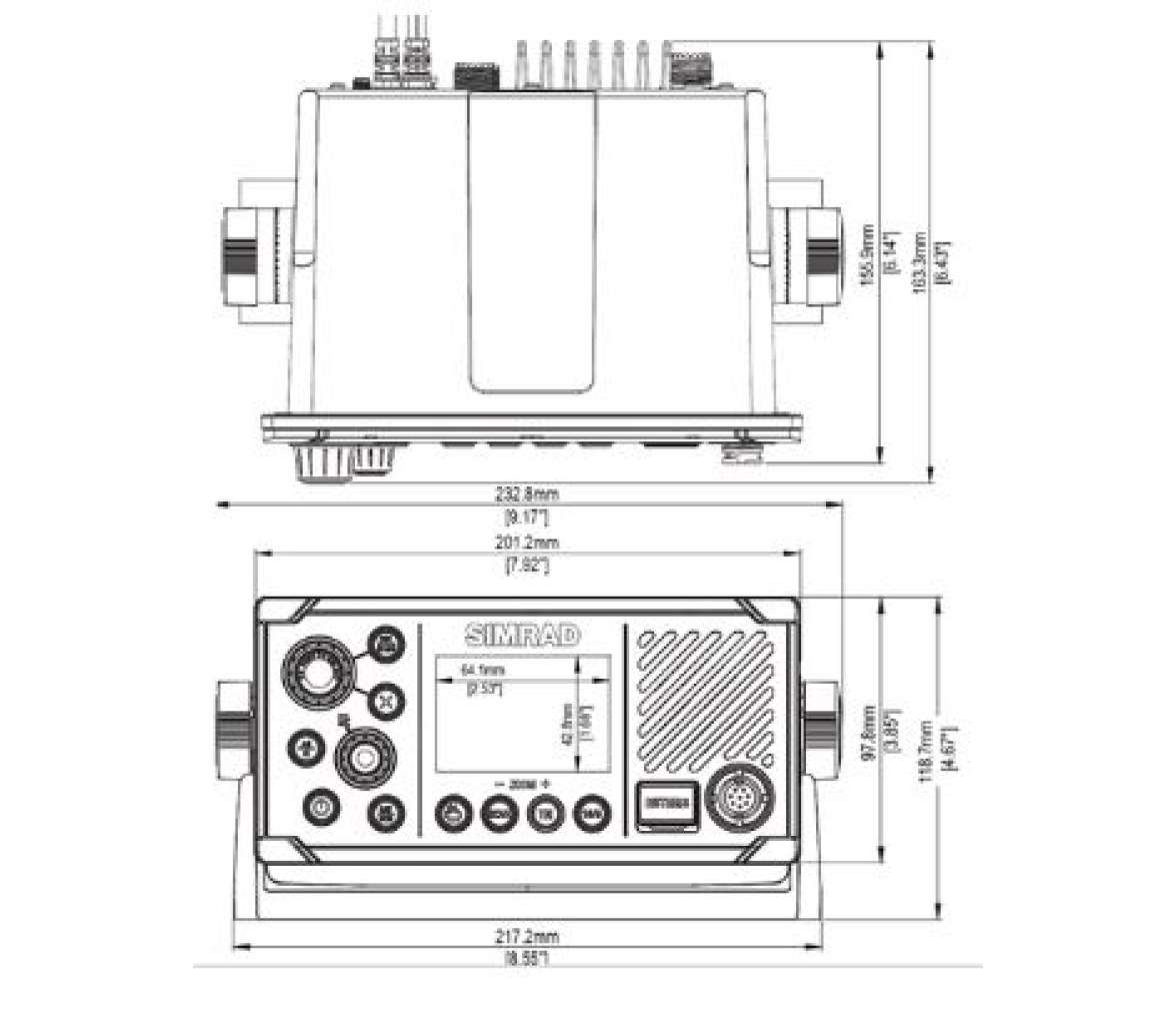 B&G V60 Emisora VHF con DSC y Receptor AIS