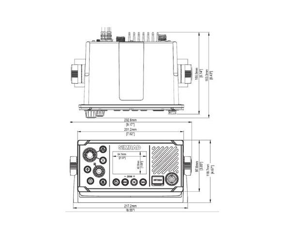 B&G V60 Emisora VHF con DSC y Receptor AIS