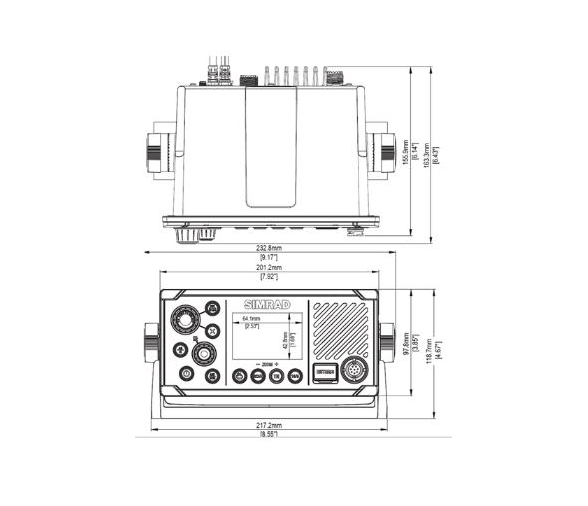 B&G V60 Emisora VHF con DSC y Receptor AIS