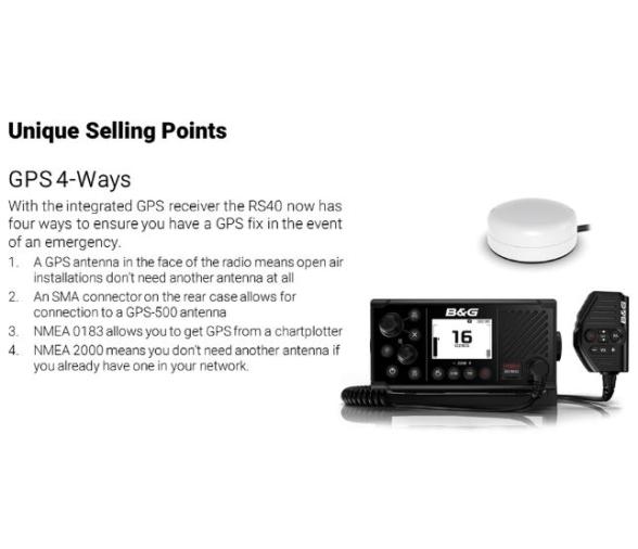 B&G V60 Emisora VHF con DSC y Receptor AIS