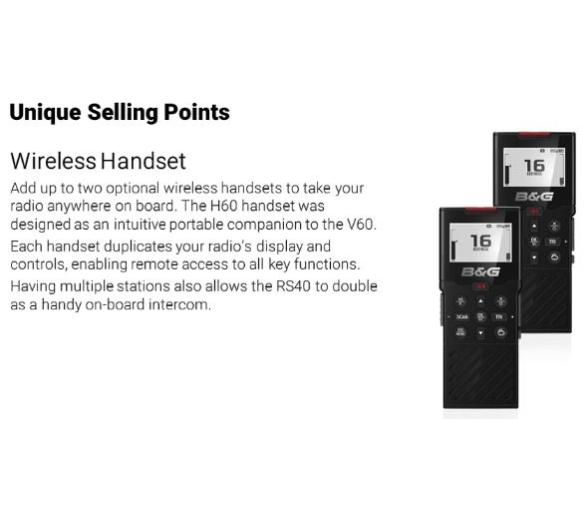 B&G V60 Emisora VHF con DSC y Receptor AIS