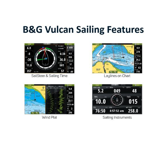 B&G Vulcan 9 Sin Transductor Cmap Norte de Europa
