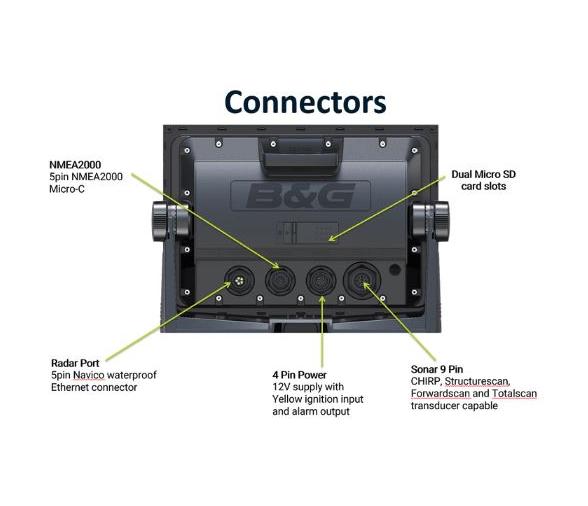 B&G Vulcan 9 Sin Transductor Cmap Sur de Europa