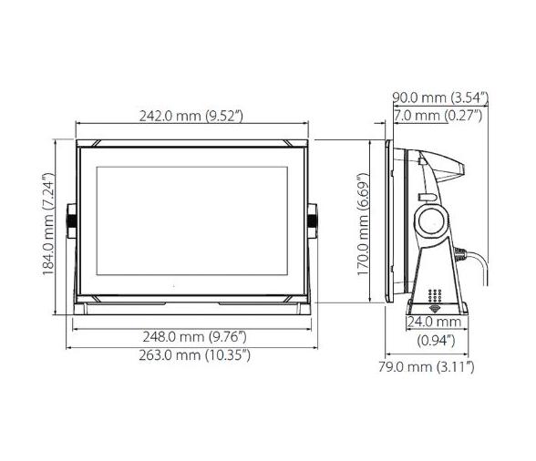 B&G Vulcan 9 Sin Transductor Cmap Sur de Europa