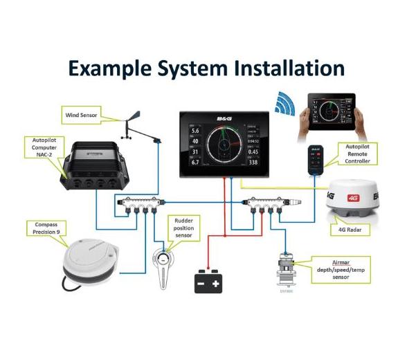 B&G Vulcan 9 Sin Transductor Cmap Sur de Europa