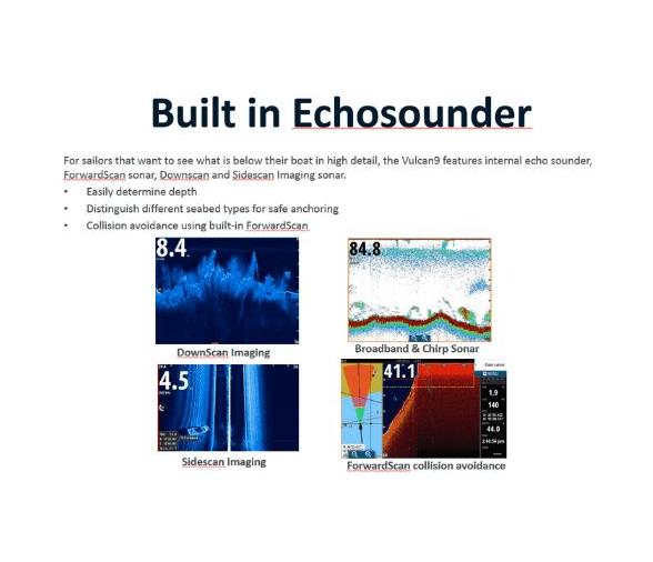 B&G Vulcan 9 Sin Transductor Cmap Sur de Europa