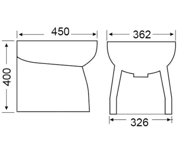 Bide Silent Ceramico Alto