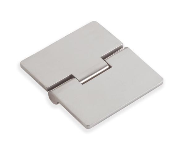Bisagra a ras de acero inoxidable 70x65mm