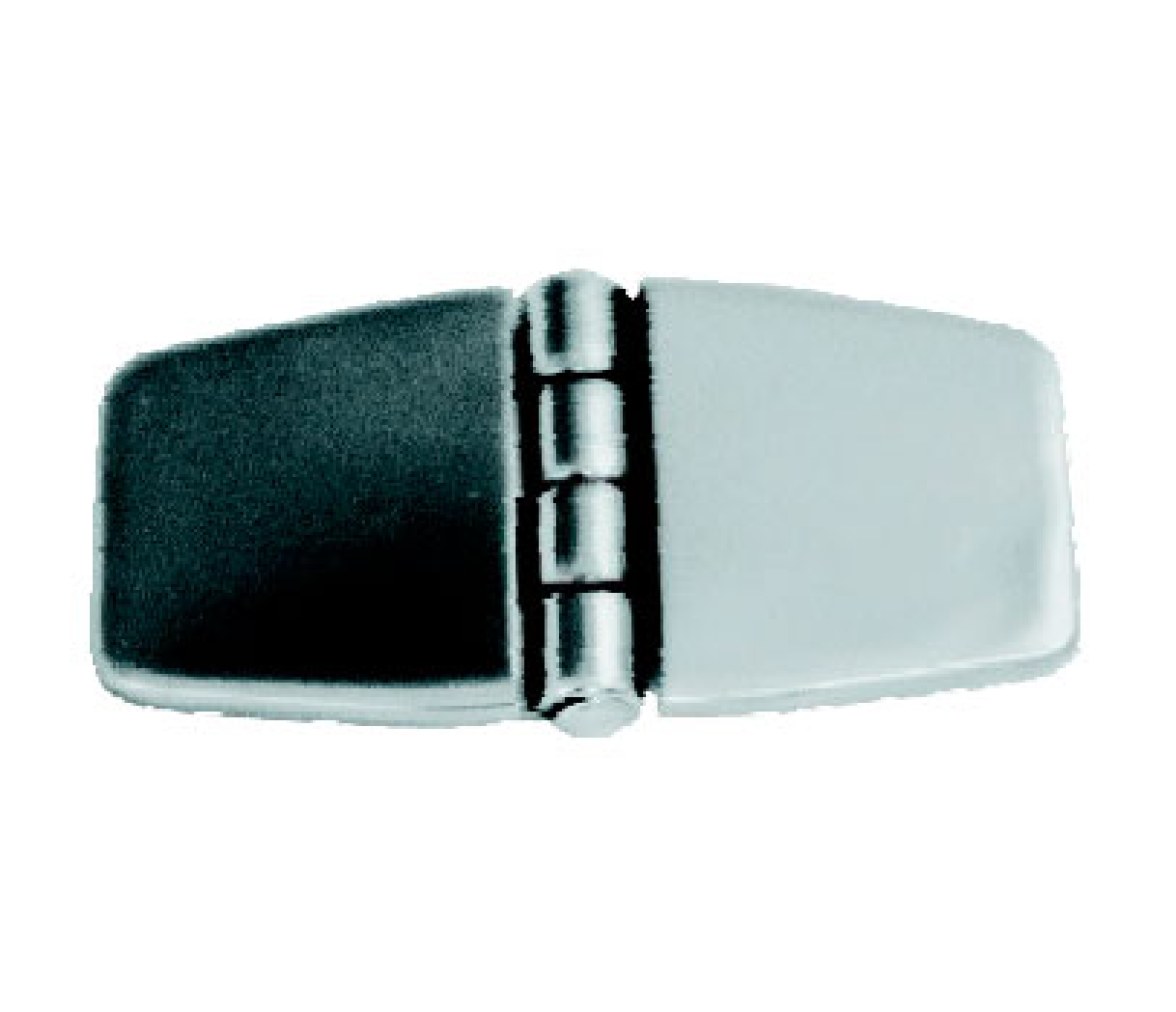 Bisagra Cubierta Ancha Inox 76x37mm
