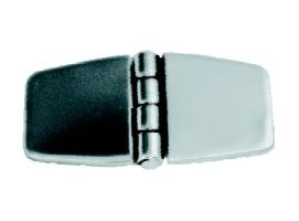 Bisagra Cubierta Ancha Inox 76x37mm