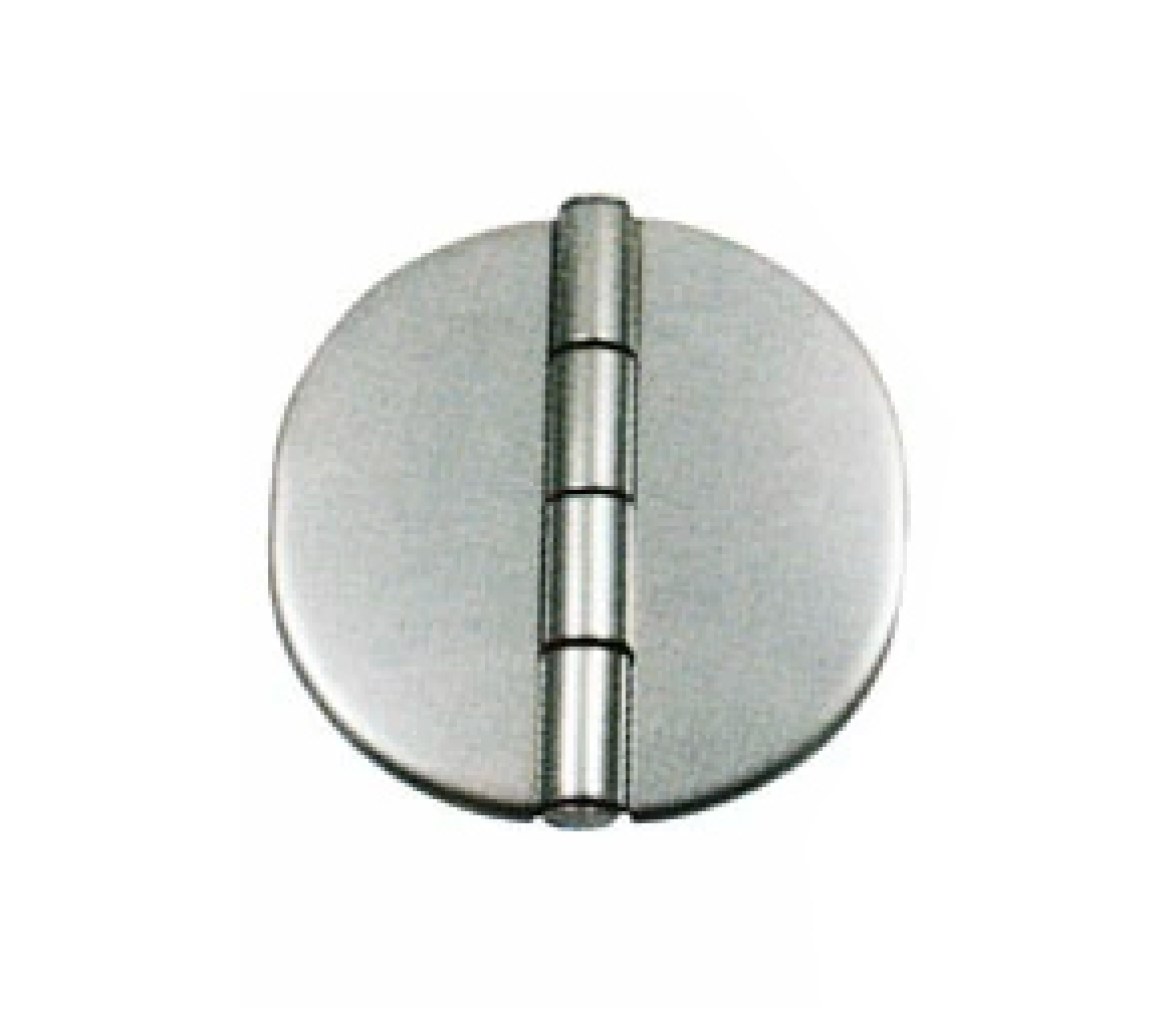 Bisagra Cubierta Redonda Inox 65x65 mm