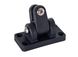 Soporte Toldo con Bisagra Plastico Negro