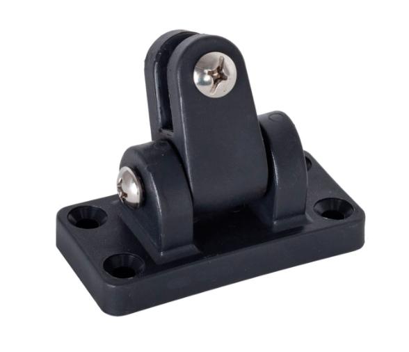 Soporte Toldo con Bisagra Plastico Negro