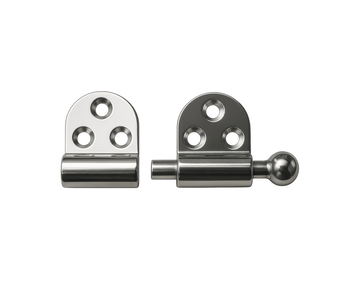 Bisagra Desmontable Redonda Inox 55x65mm