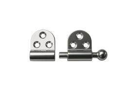 Bisagra Desmontable Redonda Inox 55x65mm