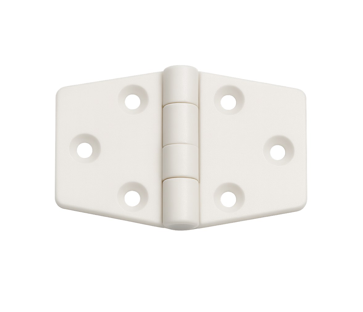 Bisagra Nylon Blanca 65 x 40 mm