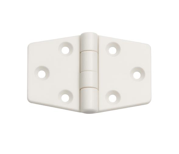 Bisagra Nylon Blanca 65 x 40 mm