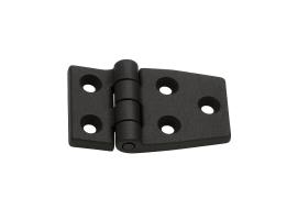 Bisagra Nylon Negra 54 x 38 mm