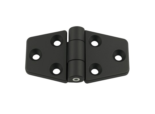 65 x 40 mm Black Nylon Hinge