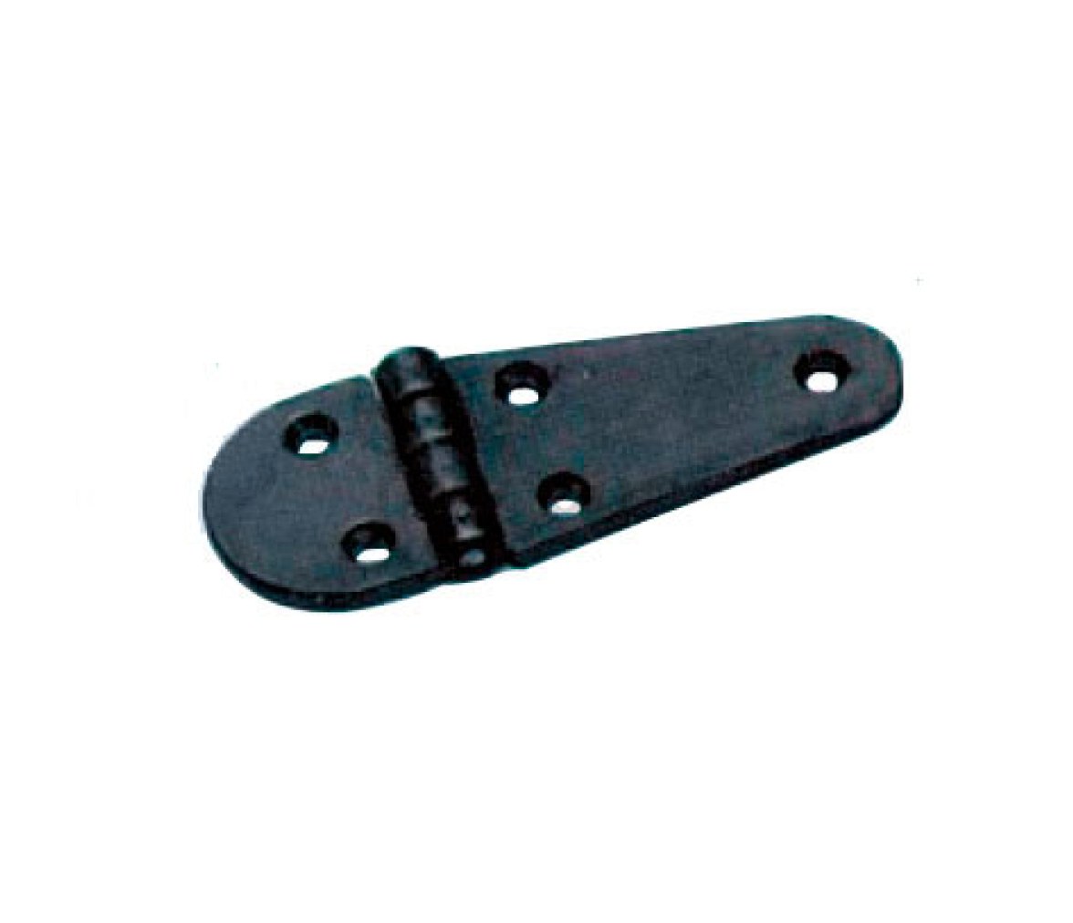 Bisagra Nylon Negro Semiovalada 108 x 40 mm