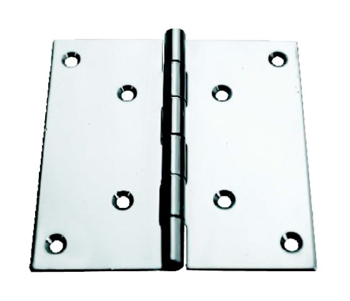 Bisagra Recta Ancha en  AceroInox 316 Pulido