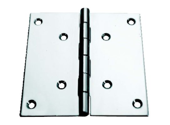 Bisagra Recta Ancha en  AceroInox 316 Pulido