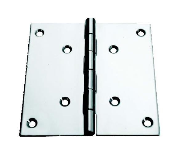 Bisagra Recta Ancha en  AceroInox 316 Pulido