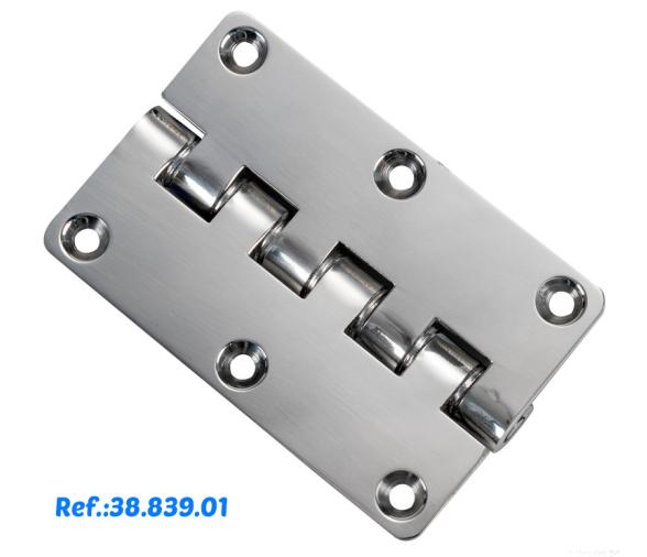 Bisagra Rectangular de Retención Inox