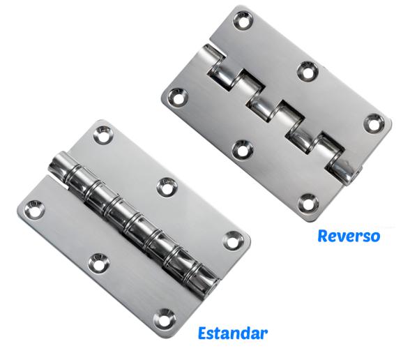 Bisagra Rectangular de Retención Inox