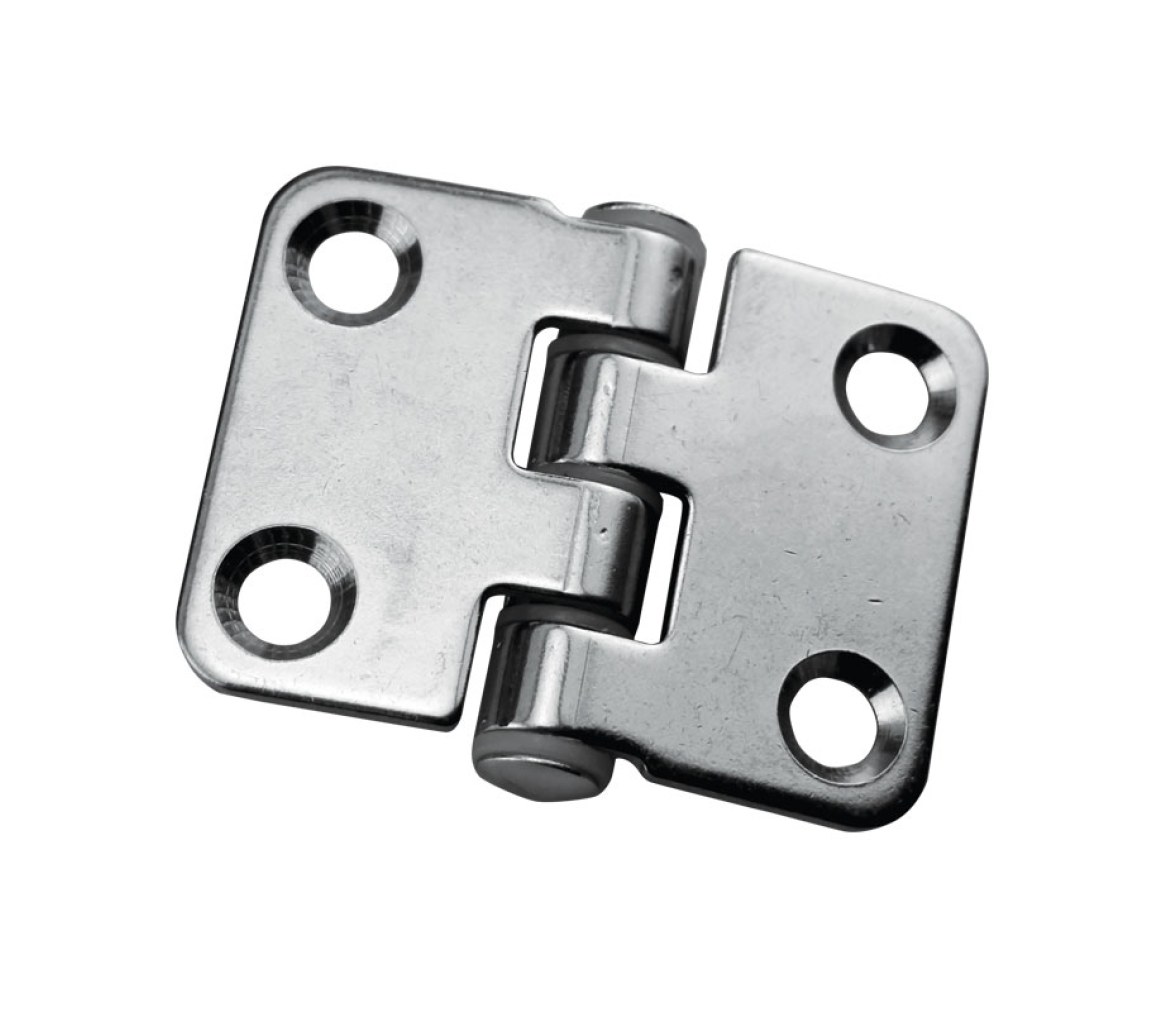 Bisagra Silenciosa, invertida, Inox 316, L48mm, W37mm, grosor 1,8mm