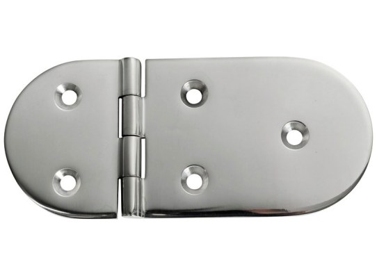 126 x 40 mm Inox Hinge 180 Degrees Opening