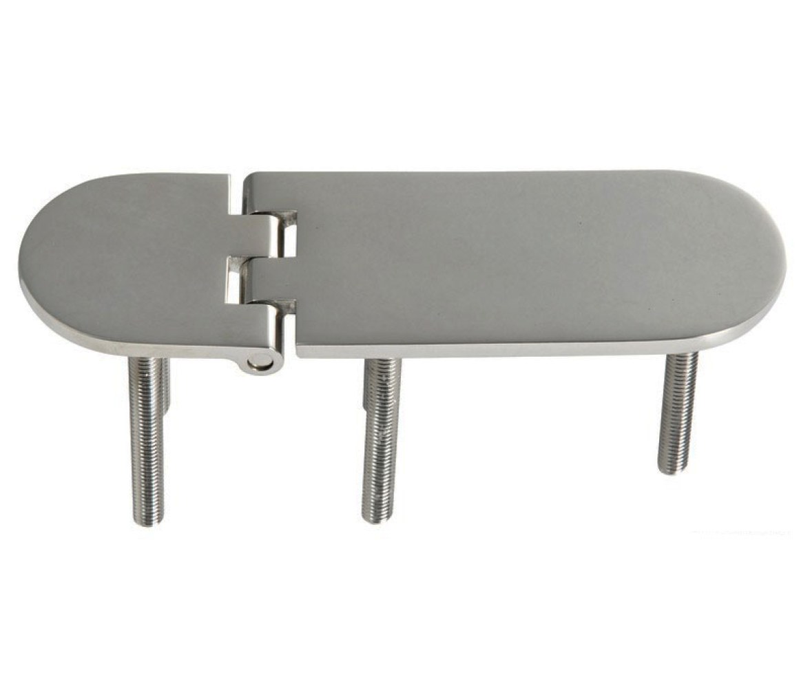Bisagra Acero Inoxidable 126 x 40 mm con Pernos Apertura 95 Grados