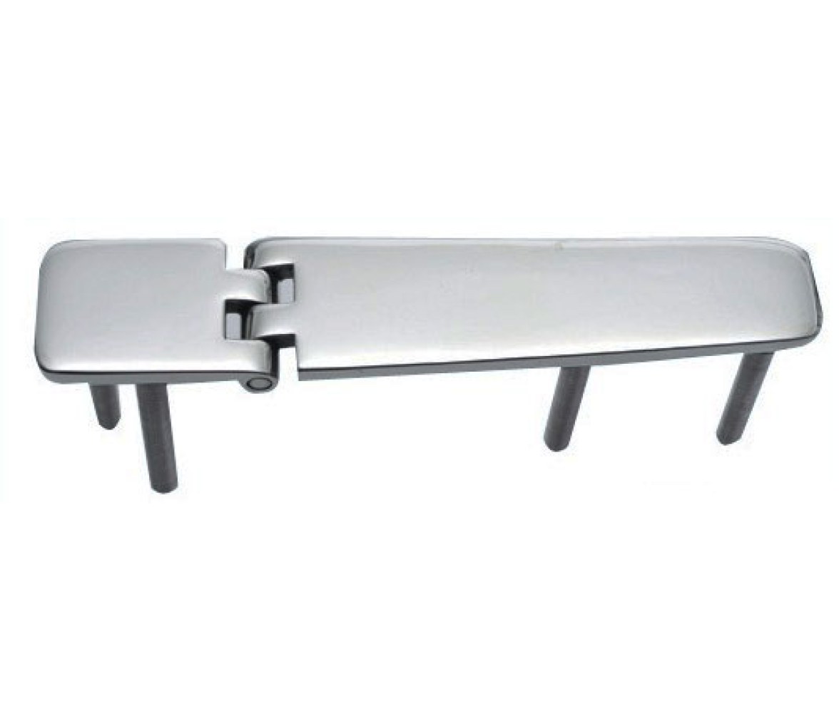 Bisagra Acero Inoxidable 141 x 29 mm con Pernos Apertura 95 Grados