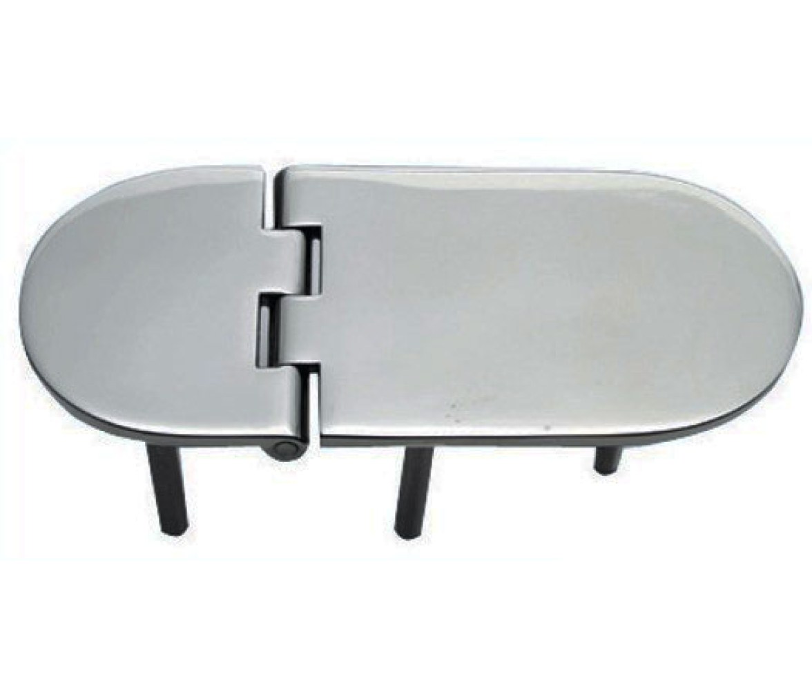 Bisagra Acero Inoxidable 145 x 65 mm con Pernos Apertura 95 Grados