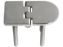 70 x 40 mm Inox Hinge 95 Degrees Opening with Studs